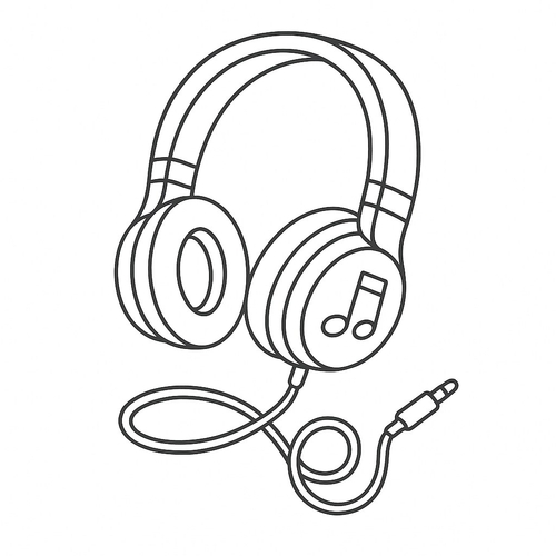 Tô màu tai nghe cho bé 2025 – Sáng tạo cùng âm nhạc