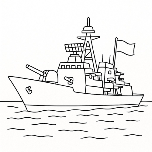 Tranh tô màu tàu thuyền cho bé sáng tạo 2025