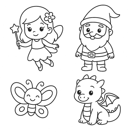 Tranh tô màu ngộ nghĩnh cho bé sáng tạo vui học 2025