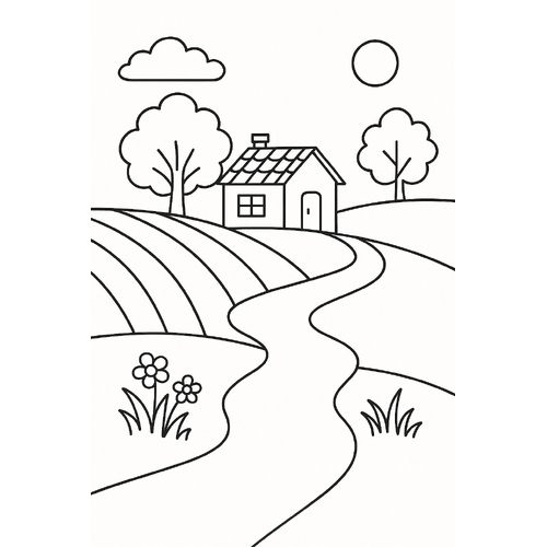 Các mẫu tranh cho bé tập tô màu sáng tạo dễ thương 2025