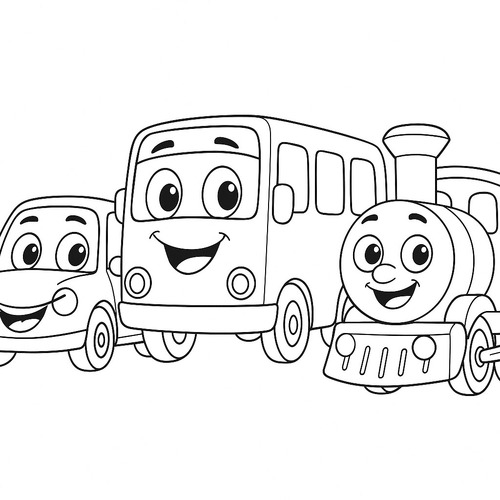 Tranh tô màu ngộ nghĩnh cho bé sáng tạo vui học 2025