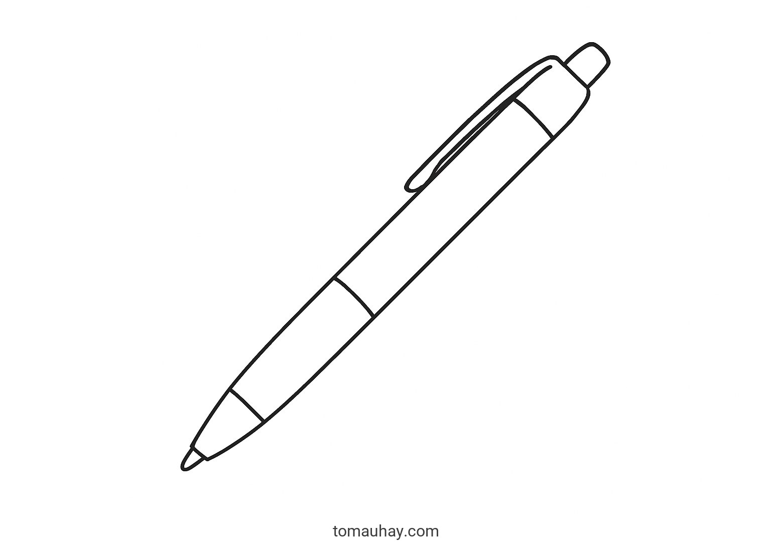 Tranh tô màu cái bút cho bé dễ thương nhất 2026 - Bút bi văn phòng