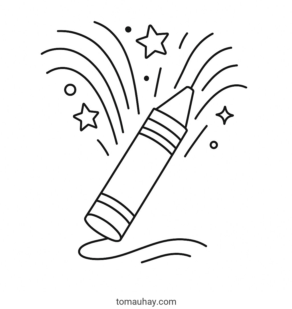 Tranh tô màu cái bút cho bé dễ thương nhất 2026 - Bút màu nghệ thuật