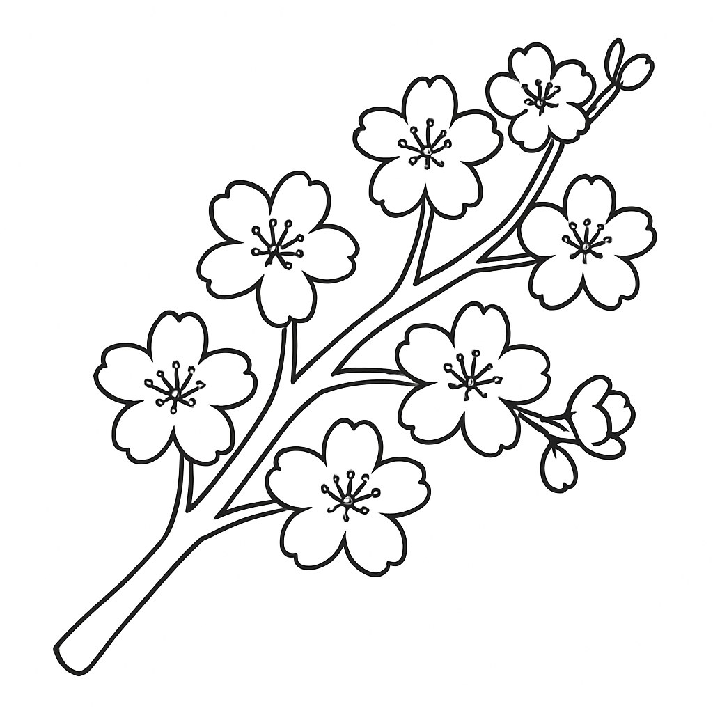 Cành cây hoa anh đào