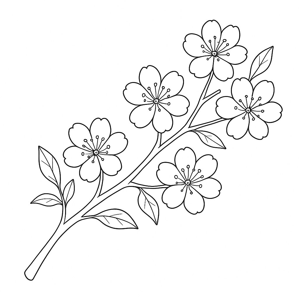 Cành cây hoa đào