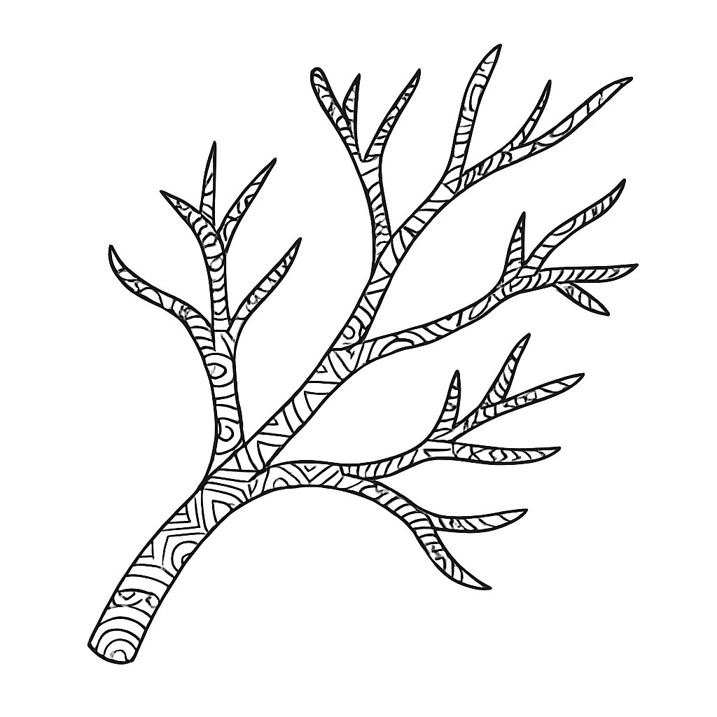 Cành cây phong cách nghệ thuật