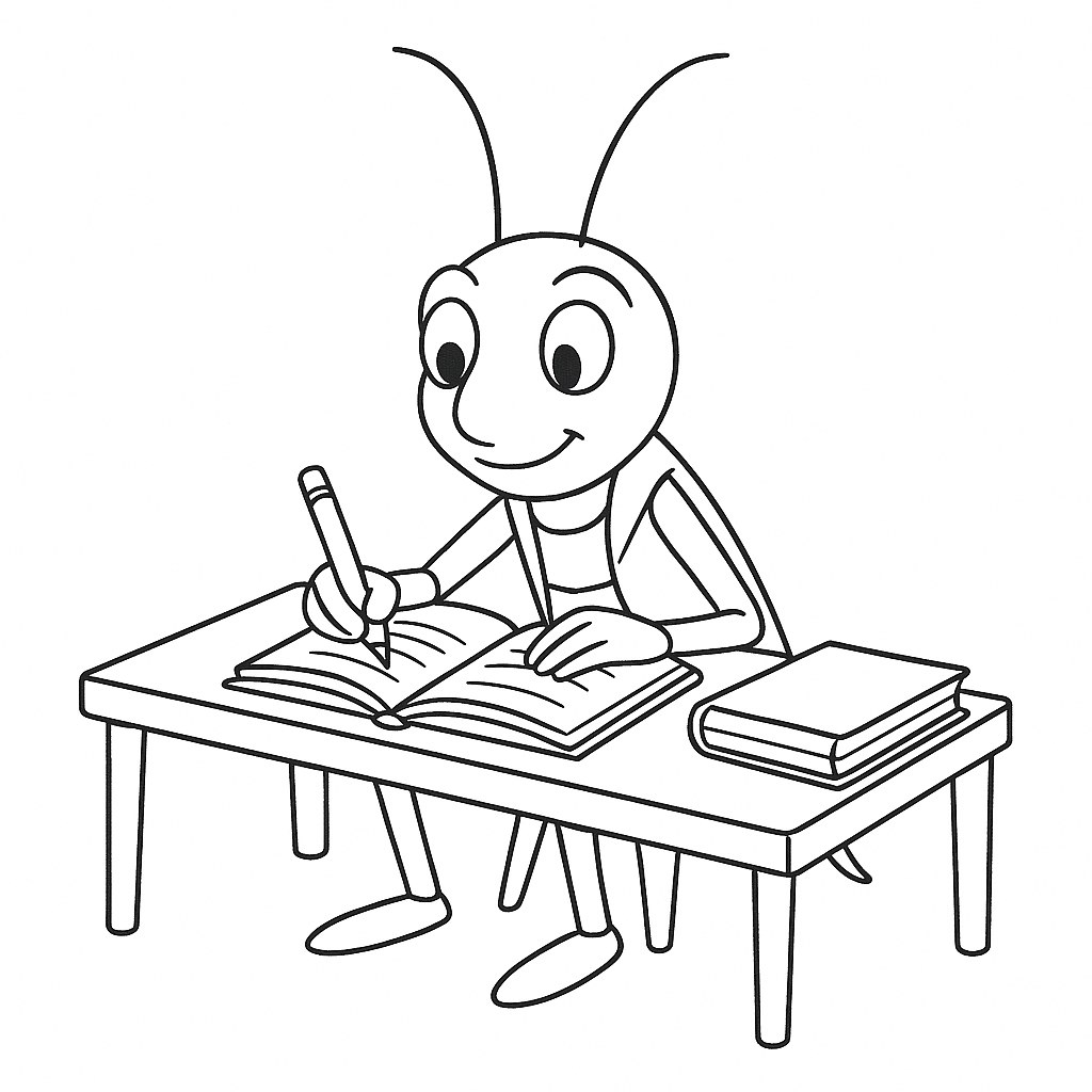 Dế Mèn học tập