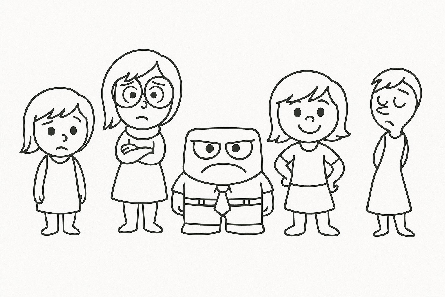 Tô màu Inside Out cho bé sáng tạo cảm xúc 2025