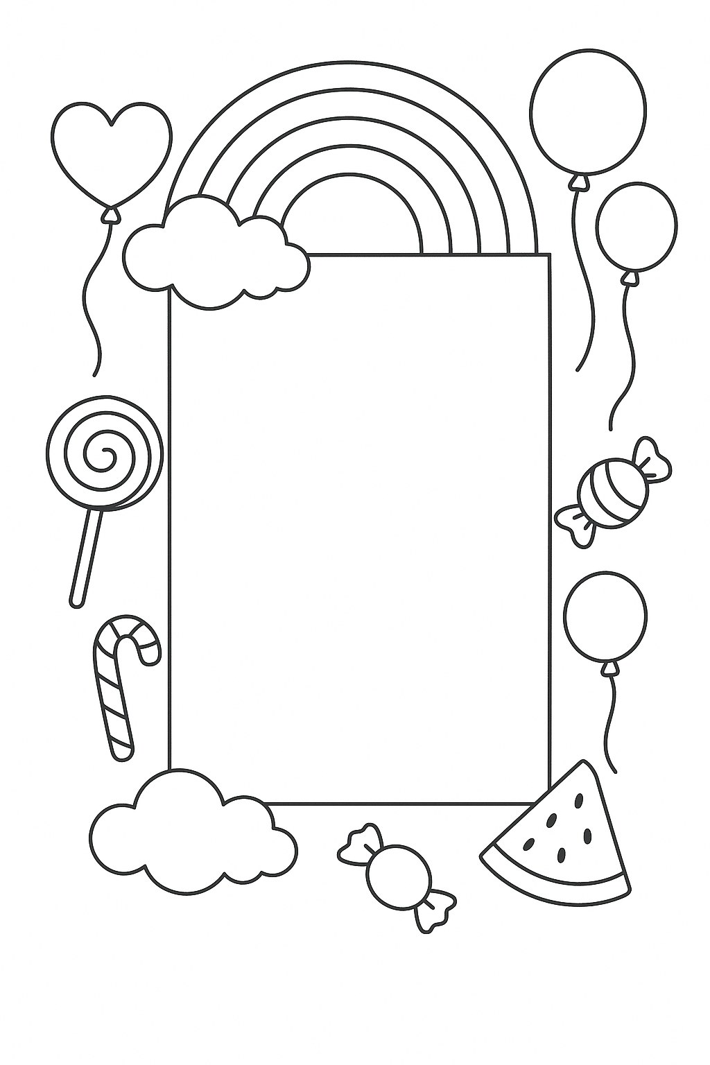 Khung cầu vồng ngọt ngào