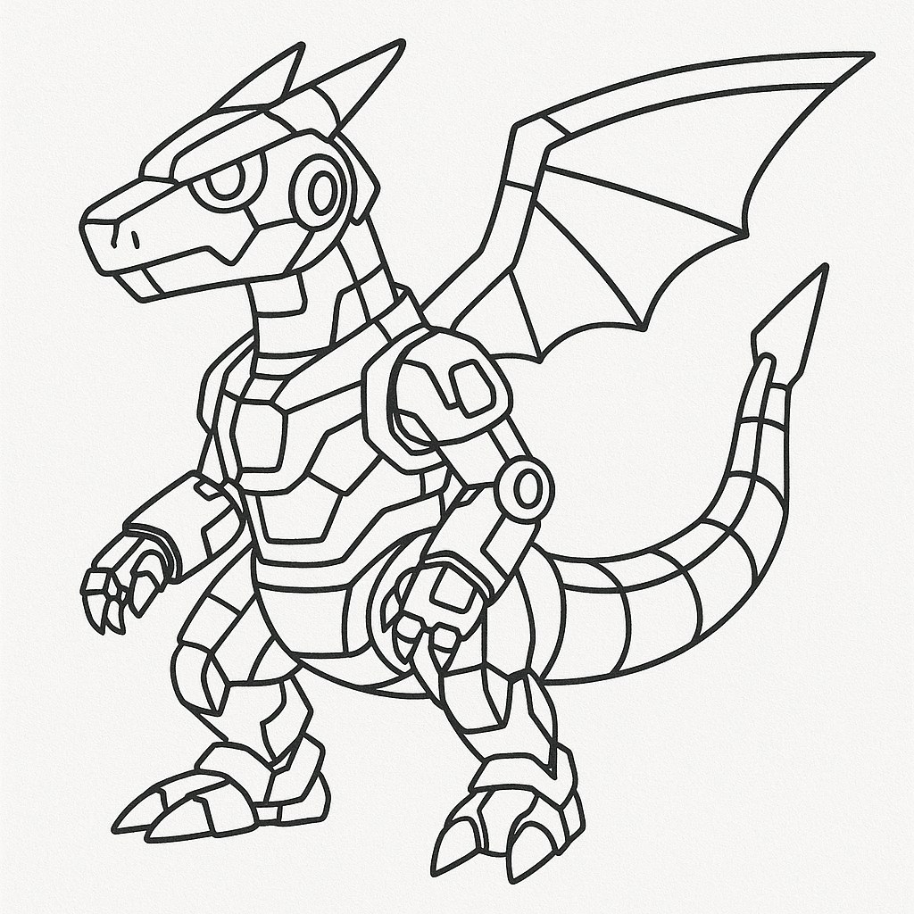 Tô màu Lizardon cho bé đẹp nhất 2025