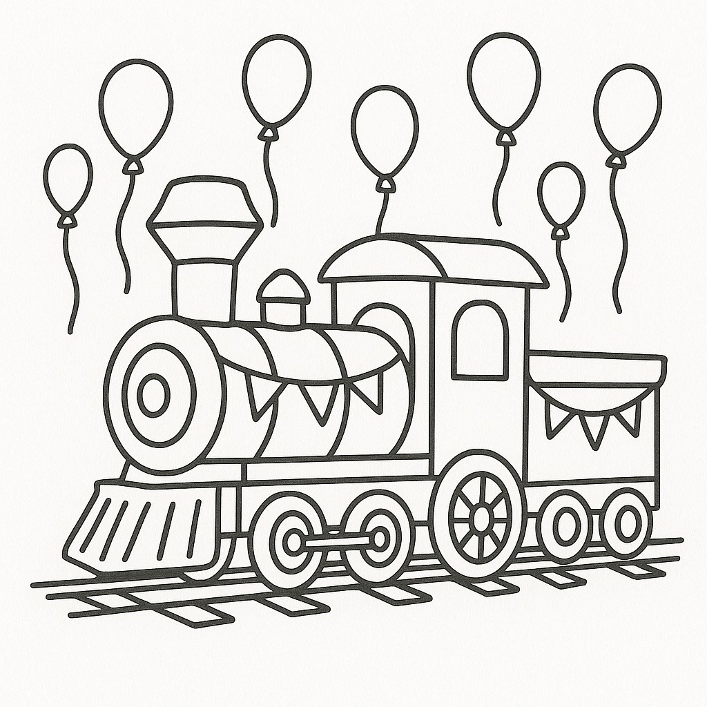 Giáo án tô màu tàu hỏa cho bé sáng tạo học vui 2025