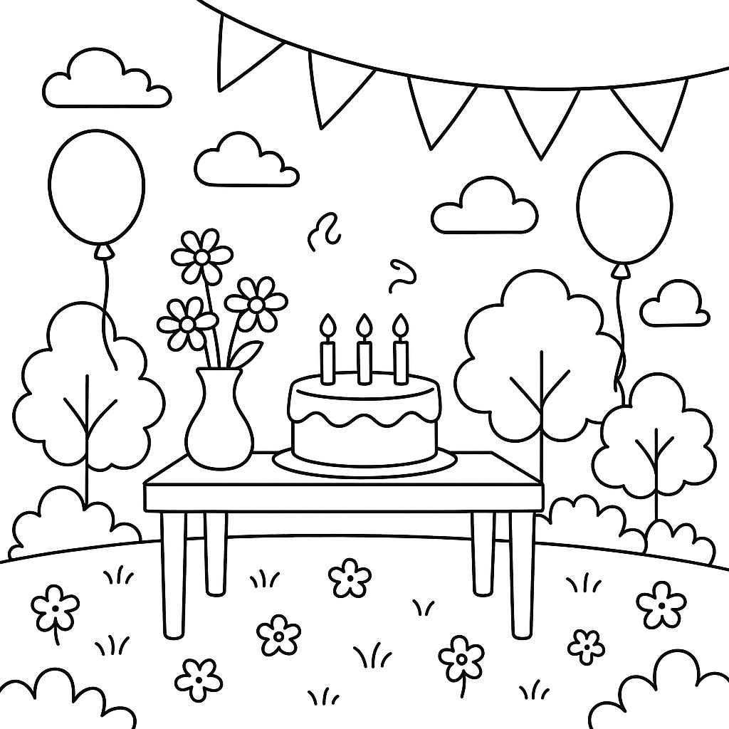 Tiệc sinh nhật ngoài trời