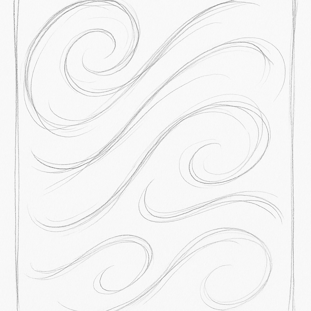 Tranh nét phác thảo tay