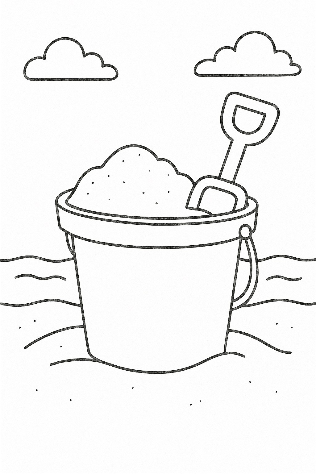 Xô cát trên bãi biển