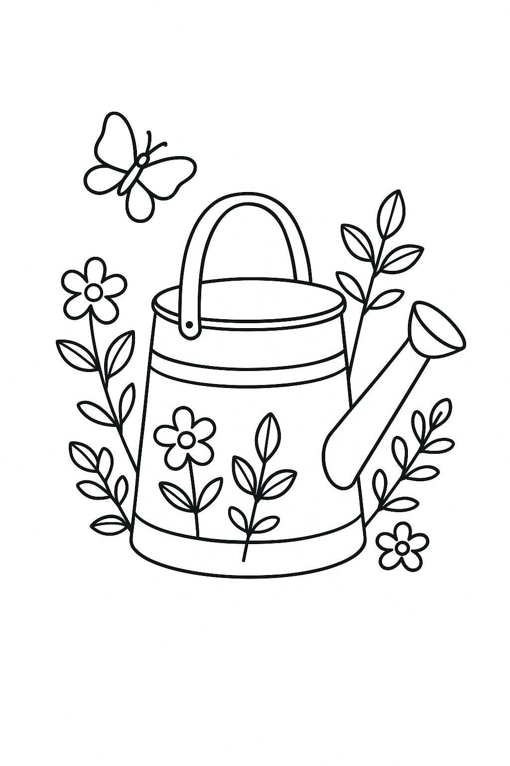 Xô trong vườn hoa