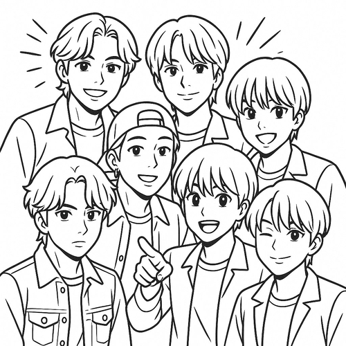 Game tô màu BTS cho bé sáng tạo cực dễ thương 2025