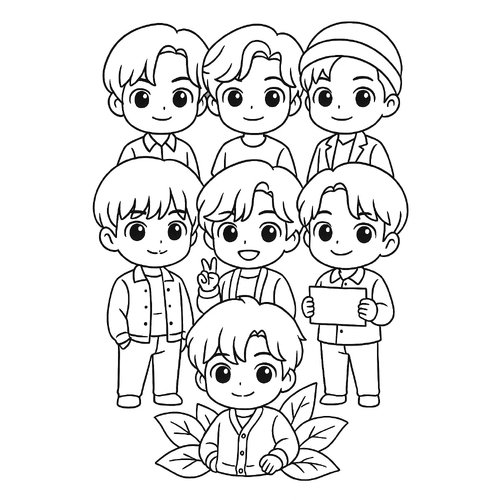 Game tô màu BTS cho bé sáng tạo cực dễ thương 2025