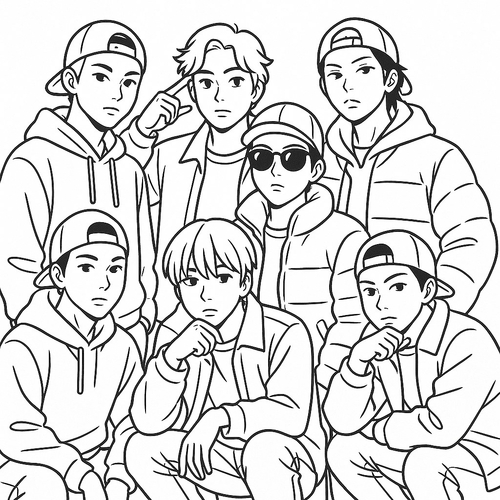 Game tô màu BTS cho bé sáng tạo cực dễ thương 2025