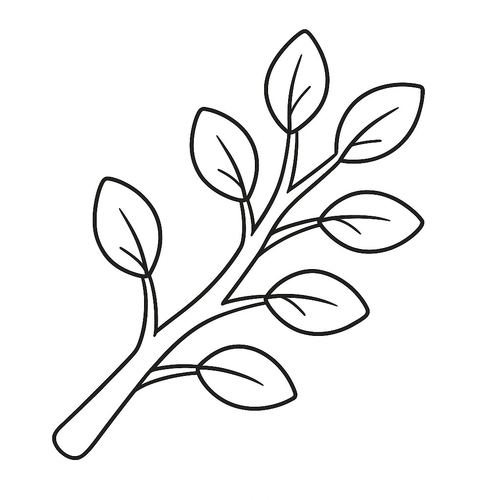 Tranh tô màu cành cây cho bé đẹp và dễ tô 2025