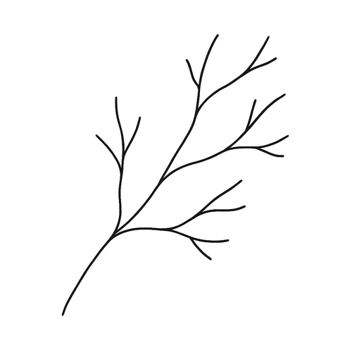 Tranh tô màu cành cây cho bé đẹp và dễ tô 2025