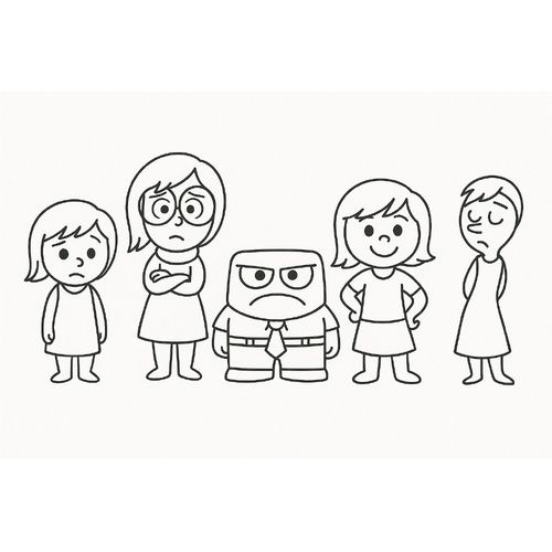 Tô màu Inside Out cho bé sáng tạo cảm xúc 2025