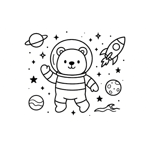 Hình thú cho bé tập tô màu dễ thương 2025 –