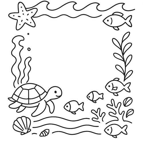 Khung hình tô màu cho bé đẹp nhất 2025 –