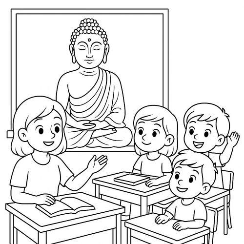 Tranh tô màu giáo lý cho bé ý nghĩa sâu sắc 2025