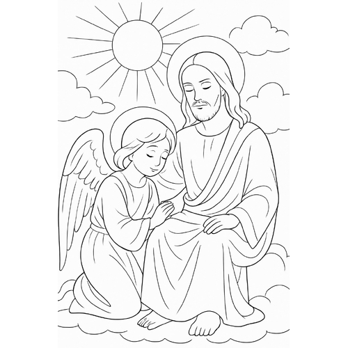 Tô màu Chúa Giêsu cho bé 2025 - Tranh &amp; PDF miễn phí