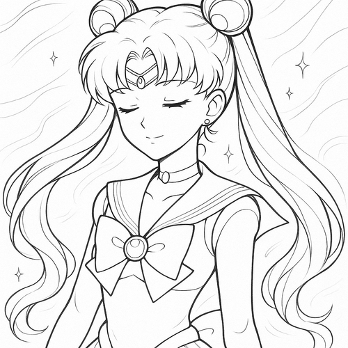 Tô màu công chúa Serenity cho bé đẹp nhất 2025