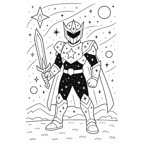 Game tô màu siêu nhân thần kiếm cho bé 2025