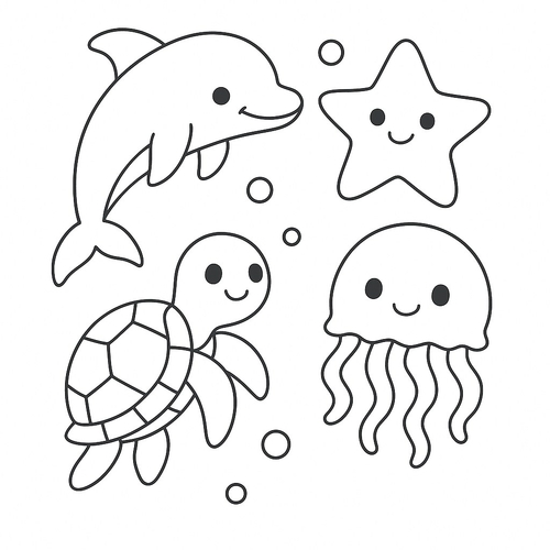 Tranh tô màu biển đảo cho bé 2025 tải miễn phí