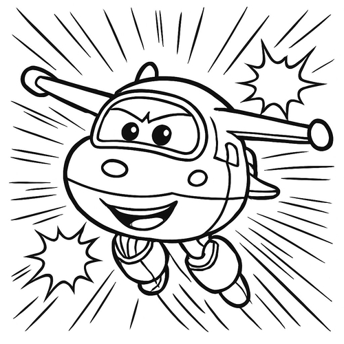 Tô màu Super Wing cho bé sáng tạo cực vui 2025