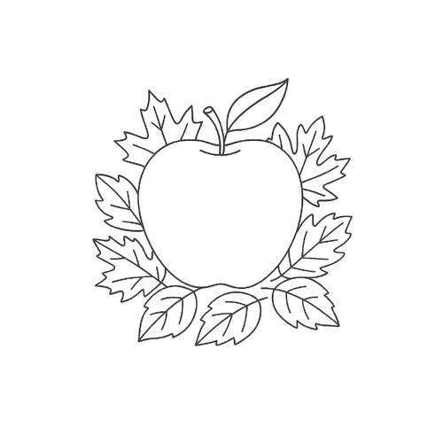 Hình trái táo tô màu cho bé đẹp nhất 2025