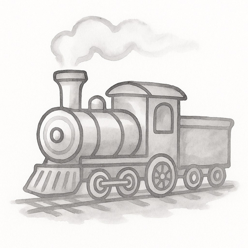 Giáo án tô màu tàu hỏa cho bé sáng tạo học vui 2025