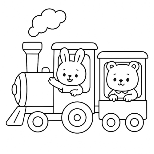 Giáo án tô màu tàu hỏa cho bé sáng tạo học vui 2025