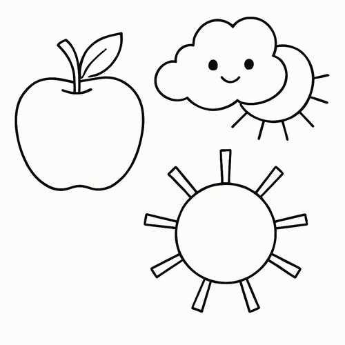 Tranh tô màu cho bé học tiếng Anh 2025 tải miễn phí