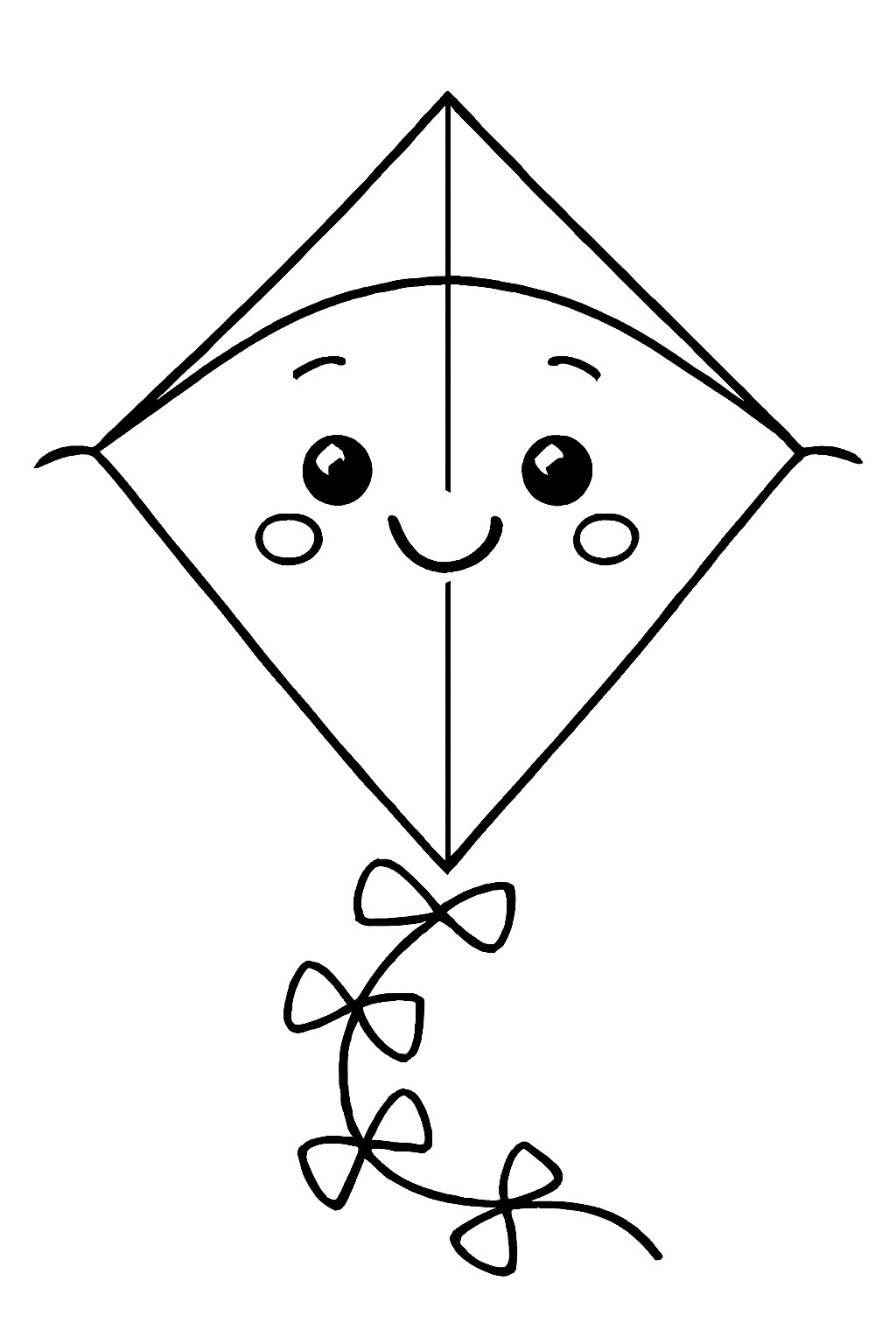 Con diều hoạt hình dễ thương