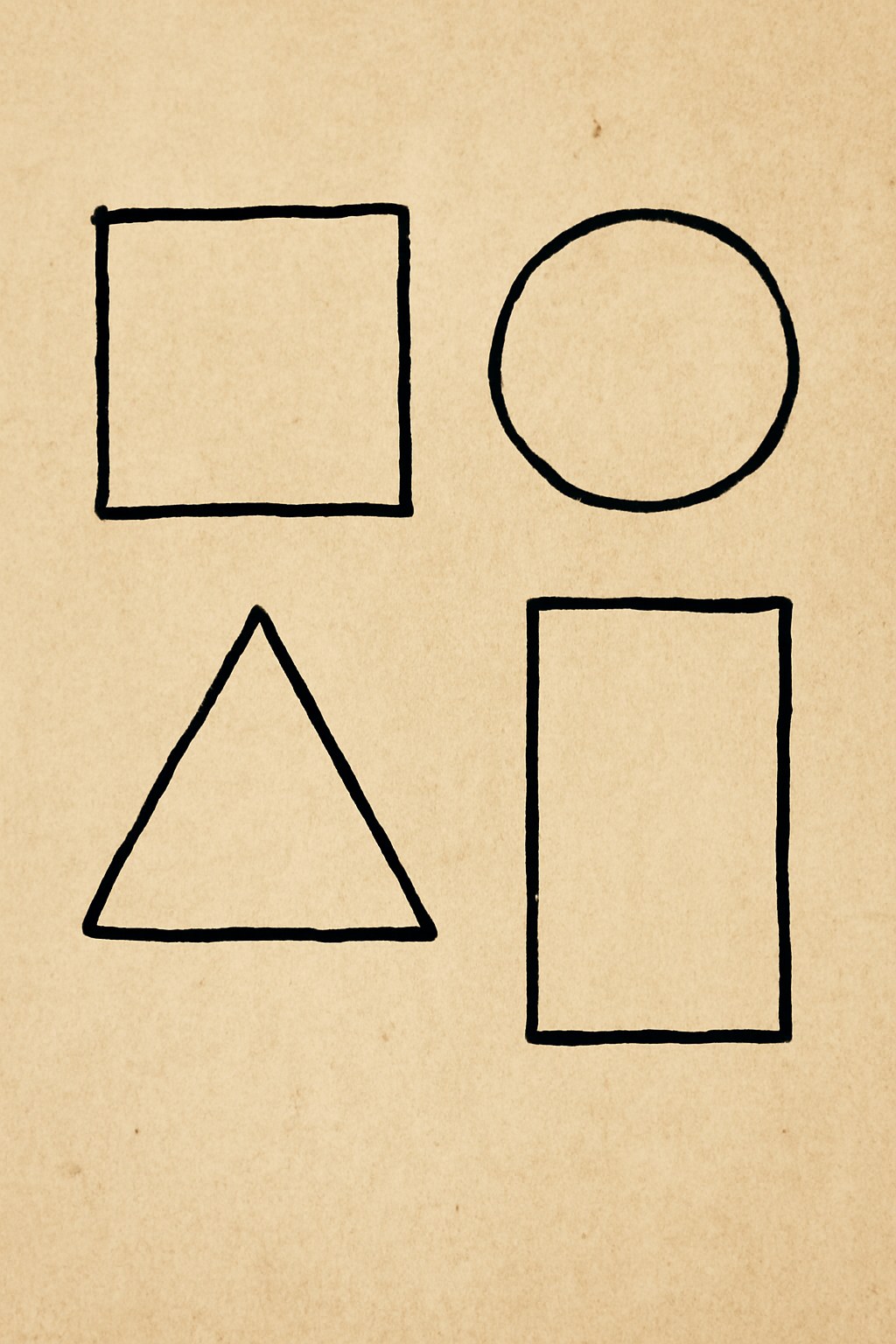 Hình khối giấy vintage