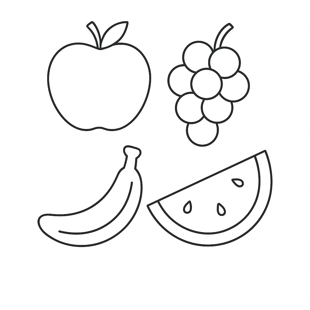 Hoa quả đơn giản cho bé nhỏ