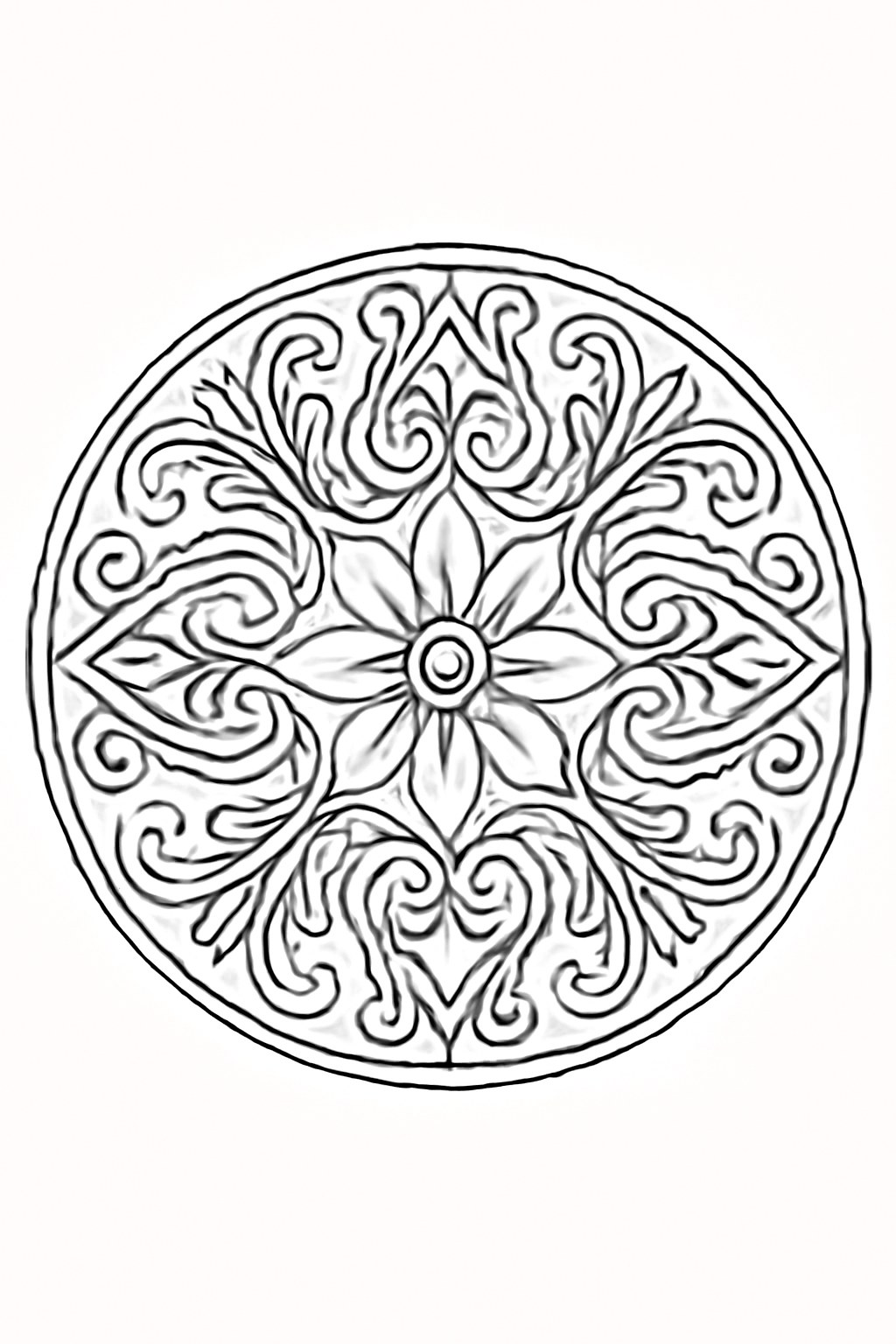 Mandala hoa văn cổ điển