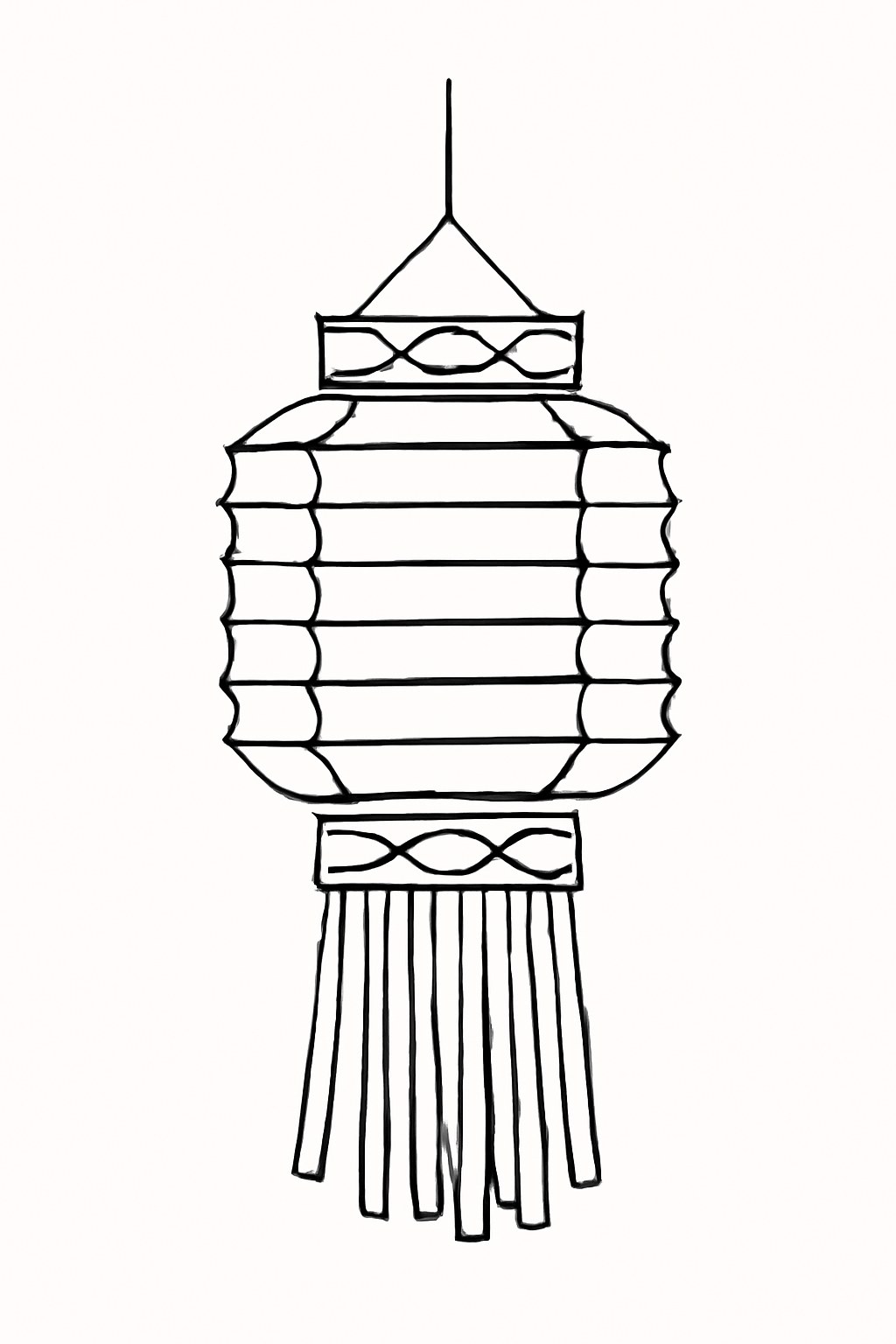 Tô màu lồng đèn Tết cho bé sáng tạo 2025