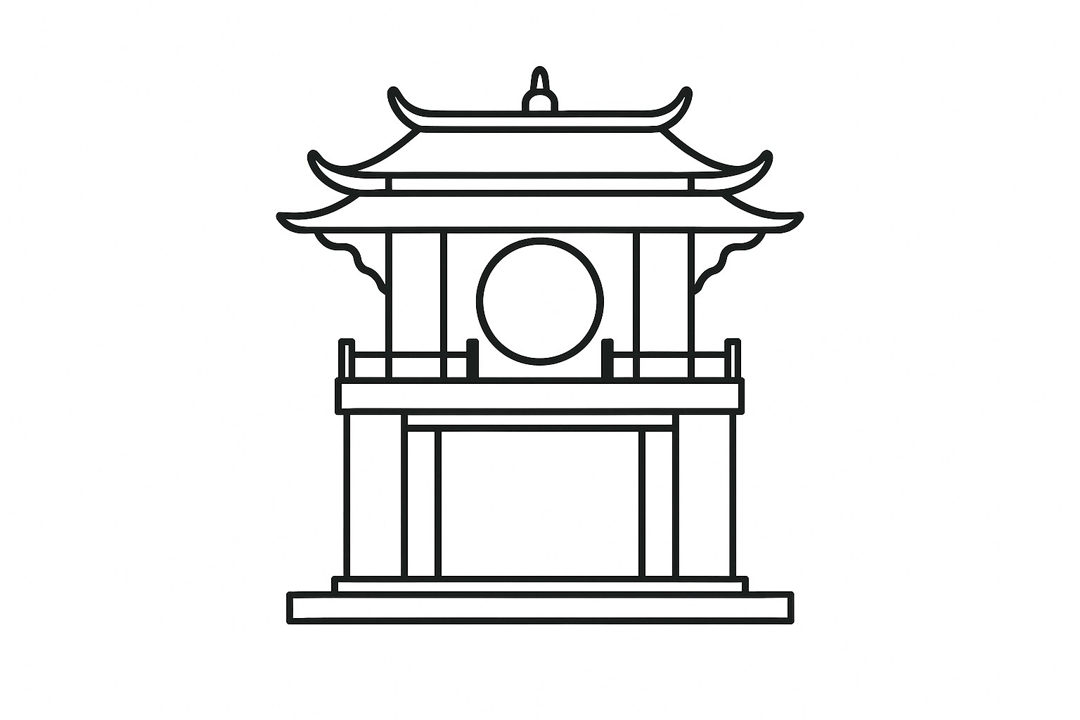 Văn Miếu phong cách tối giản