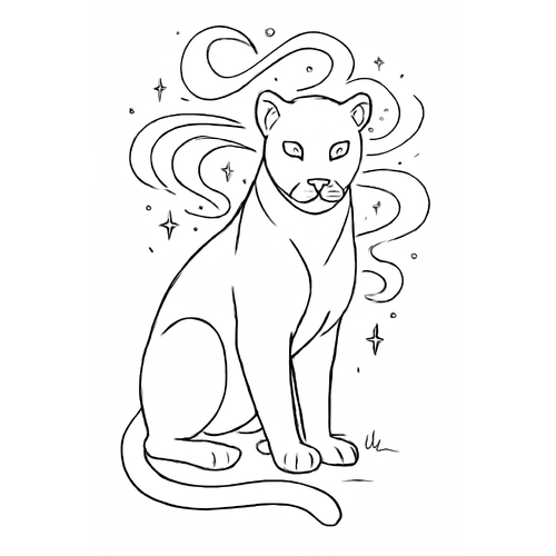 Tô màu con báo 2025 – Tranh tô màu động vật hoang dã cho bé