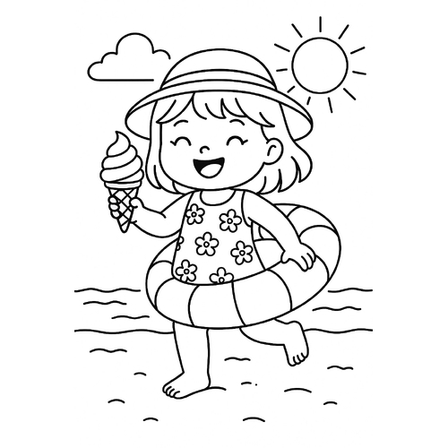 Bé Bún Bé Bún tô màu dễ thương cho bé 2025