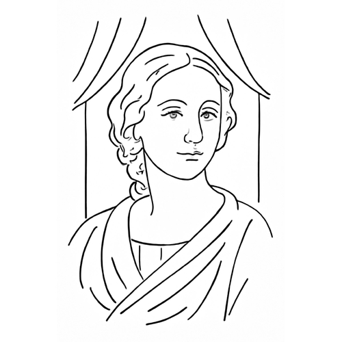 Tô màu chân dung bạn gái 2025 – Tranh tô màu sáng tạo cho bé