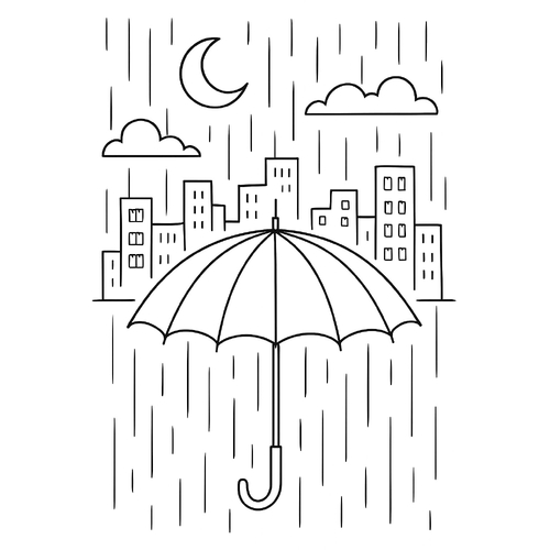 Vẽ tô màu chiếc ô cho bé sáng tạo và học hỏi 2025