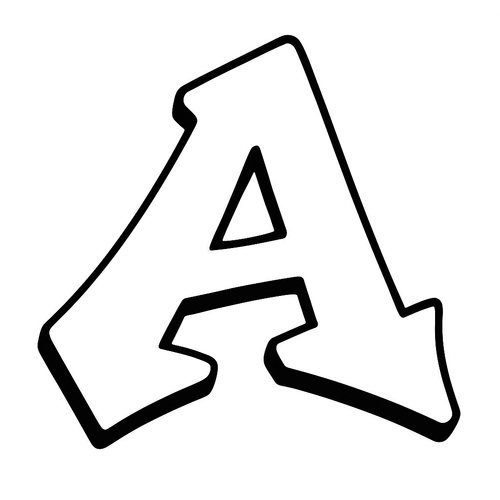 Chữ cái rỗng tô màu cho bé học vui sáng tạo 2025