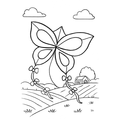 Tranh tô màu con diều cho bé đẹp nhất 2025