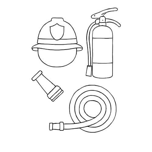 Tranh tô màu dụng cụ các nghề cho bé sáng tạo đẹp nhất 2025